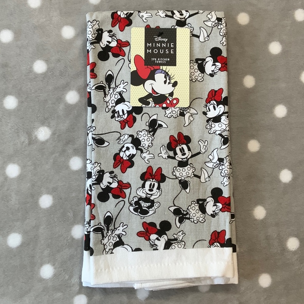 Disney Minnie Mouse 2pk Kitchen Towels